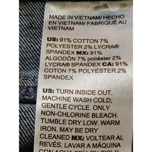 Chicos Pull On Capri Jeans Sz 14 Blue Denim Stretch Cropped Stretch Casual - Picture 6 of 12